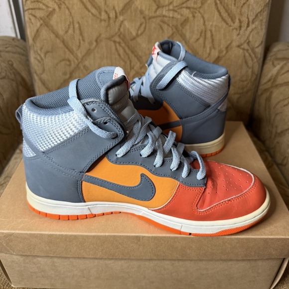 Nike Dunk High Team Orange Armory Sneakers || 317982-800‎ || Size 9.5 main image 6